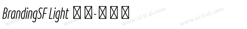 BrandingSF Light 亮体字体转换